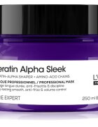 L’Oréal Professionnel Serie Expert Keratin Alpha Sleek tápláló maszk a sima megjelenésű frizuráért 250 ml