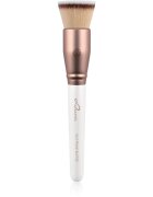 Luvia Cosmetics Prime Vegan Prime Buffer kúpos ecset sminkeléshez Pearl White / Metallic Coffee Brown 1 db