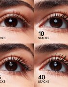 MAC Cosmetics MACStack Mascara Superstack Mega Brush Mini dúsító és hosszabbító szempillaspirál mini árnyalat Black 8 ml