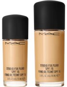 MAC Cosmetics Mini Studio Fix Fluid SPF 15 24HR Matte Foundation + Oil Control mattító alapozó SPF 15 árnyalat NC20 15 ml