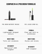 MAC Cosmetics Pro Brow Whipgrip Mousse szemöldökzselé árnyalat Onyx 4 g