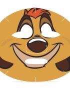 Mad Beauty Lion King Timon arcmaszk az intenzív hidratálásért 25 ml