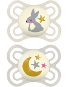 MAM Perfect Night 0+ months cumi Beige/ Grey 2 db