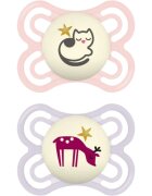 MAM Perfect Night 0+ months cumi Pink/ Purple 2 db