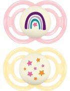MAM Perfect Night 16+ months cumi Pink/ Yellow 2 db