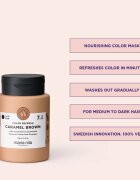 Maria Nila Colour Refresh gyengéd tápláló maszk tartós színes pigmentekkel árnyalat Caramel Brown 7.35 300 ml