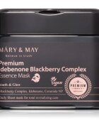 Mary&May Premium Idebenone Blackberry Complex Essence Mask hidratáló gézmaszk feszesítő hatással nagy csomagolás 20 db