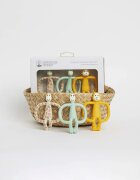 Matchstick Monkey Animal Teether Gift Set ajándékszett gyermekeknek Giraffe Gigi Lion Luda Monkey Mint