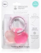 Matchstick Monkey Cooling Teether rágóka hűsítő hatással Pink/ Dusty Pink 3m+ 1 db