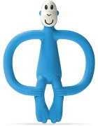 Matchstick Monkey Monkey Teether rágóka 2in1 kefével Blue 1 db