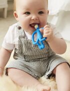Matchstick Monkey Monkey Teether rágóka 2in1 kefével Blue 1 db