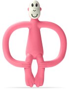 Matchstick Monkey Monkey Teether rágóka 2in1 kefével Pink 1 db
