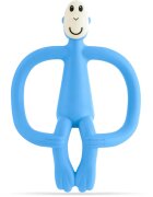 Matchstick Monkey Teething Toy and Gel Applicator rágóka 2in1 kefével Light Blue 1 db
