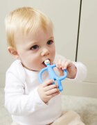 Matchstick Monkey Teething Toy and Gel Applicator rágóka 2in1 kefével Light Blue 1 db