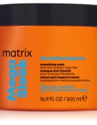 Matrix Mega Sleek Smoothing Mask haj maszk a rakoncátlan és töredezett hajra 500 ml