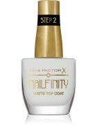 Max Factor Nailfinity Matte Top Coat zselés fedő körömlakk matt hatással árnyalat 101 Velvet Curtain 12 ml