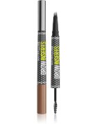 MAYBELLINE NEW YORK Brow Inserts szemöldök fixáló 2in1 kefével árnyalat 2 Soft Brown 1.25 ml