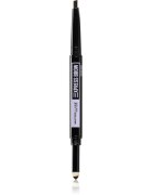 MAYBELLINE NEW YORK Express Brow Satin Duo ceruza és púder szemöldökre duo árnyalat 04 - Dark Brown