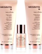 Medavita Huile d'Étolle Moisturizing Hair and Body Travel Set ajándékszett testre és hajra hölgyeknek