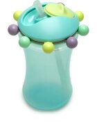 Melii Abacus Straw Sippy Cup bögre szívószállal Blue 1 db