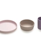Melii Feeding Set etetőkészlet Pink Purple Grey 3 db