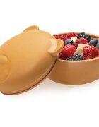 Melii Silicone Bowl with Lid uzsonnás doboz Bear 350 ml