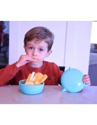Melii Silicone Bowl with Lid uzsonnás doboz Shark 350 ml