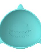 Melii Silicone Suction Bowl szilikon tálka tapadókoronggal Shark 2x300 ml