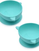 Melii Silicone Suction Bowl szilikon tálka tapadókoronggal Shark 2x300 ml