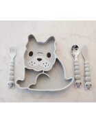 Melii Silicone Suction Plate tányér tapadókoronggal Bulldog 1 db