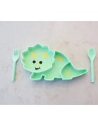 Melii Silicone Suction Plate tányér tapadókoronggal Dino 1 db