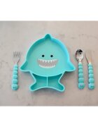 Melii Silicone Suction Plate tányér tapadókoronggal Shark 1 db