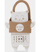 Milin Wooden Lacing Toy Mr. Teddy interaktív játék 22 cm x 17 cm x 07 cm 1 db