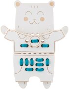 Milin Wooden Lacing Toy Mr. Teddy interaktív játék 22 cm x 17 cm x 07 cm 1 db