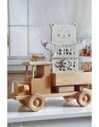 Milin Wooden Lacing Toy Mr. Teddy interaktív játék 22 cm x 17 cm x 07 cm 1 db