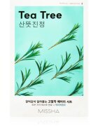 Missha Airy Fit Tea Tree arcmaszk tisztító és frissítő hatással az érzékeny arcbőrre 19 g