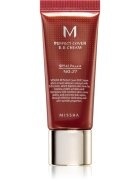 Missha M Perfect Cover BB krém nagyon magas UV védelemmel kis csomagolás árnyalat No. 27 Honey Beige SPF 42/PA+++ 20 ml