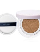 Missha Magic Cushion Cover Lasting tartós alapozó sminkszivaccsal SPF 50+ árnyalat #25 Warm Beige 15 g