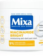 MIXA Niacinamide Bright intenzíven hidratáló krém a sötét foltok ellen 400 ml