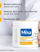 MIXA Niacinamide Bright intenzíven hidratáló krém a sötét foltok ellen 400 ml