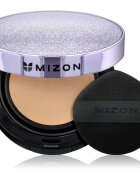 Mizon Vegan Collagen Cushion SPF38 PA++ tartós alapozó sminkszivaccsal magas UV védelemmel árnyalat #23 Natural Sand Beige 2x15 g