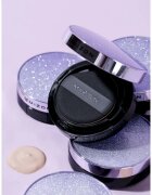 Mizon Vegan Collagen Cushion SPF38 PA++ tartós alapozó sminkszivaccsal magas UV védelemmel árnyalat #23 Natural Sand Beige 2x15 g