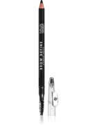 MUA Makeup Academy Brow Define tartós szemöldök ceruza kefével árnyalat Black 12 g