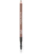 MUA Makeup Academy Brow Define tartós szemöldök ceruza kefével árnyalat Mid Brown 1.2 g