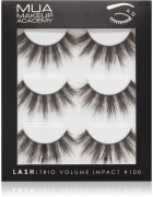 MUA Makeup Academy Lashes Volume Impact műszempillák típus Volume #100 3x2 db