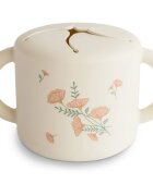 Mushie Baby Snack Cup bögre nassolnivaló Pink Flowers 1 db