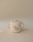 Mushie Baby Snack Cup bögre nassolnivaló Pink Flowers 1 db