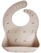 Mushie Silicone Baby Bib előke Cherries 1 db