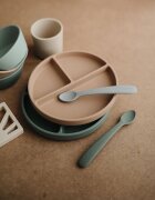 Mushie Silicone Feeding Spoons kiskanál Powder Blue 2 db