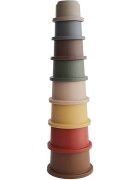Mushie Stacking Cups Toy játék 3 az 1-ben Retro 8 db